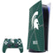 Michigan State University Green Basketball PlayStation PS5 Skins